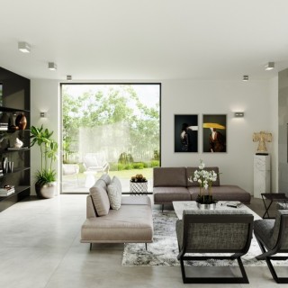 Plafonnier LOBO gris