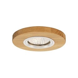 spot encastré gu10 led 5W inclu Bois chêne huilé 320 lumens 2700k REVE DE BOIS CALI