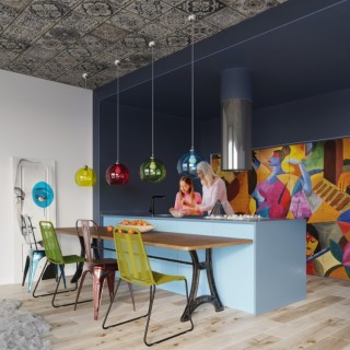 Lampe pendante BALL transparente