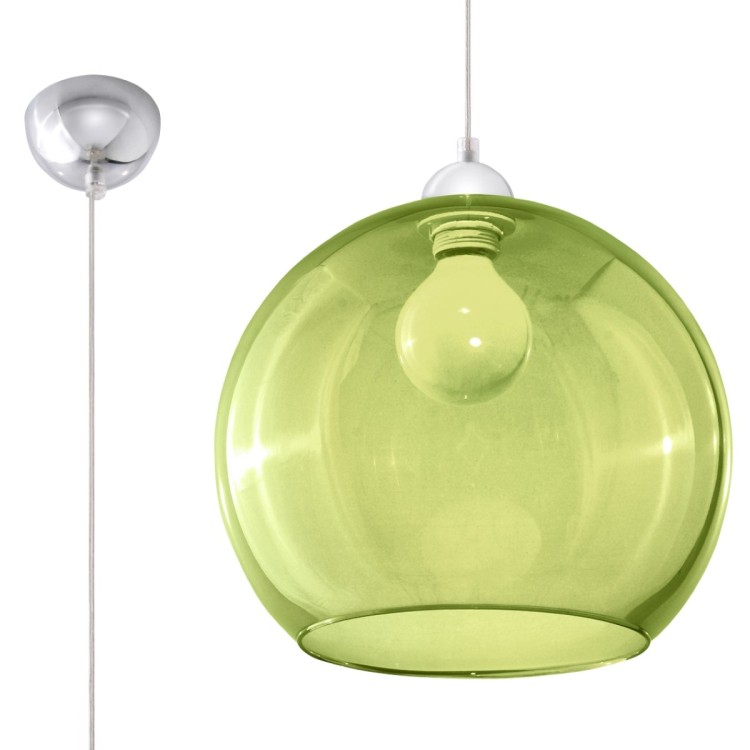 Lampe pendante BALL verte