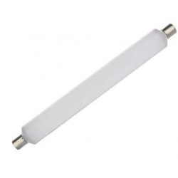 Tube lino led S19 6W 480 lumens opale blanc 2700k blanc chaud pour applique linolite salle de bain