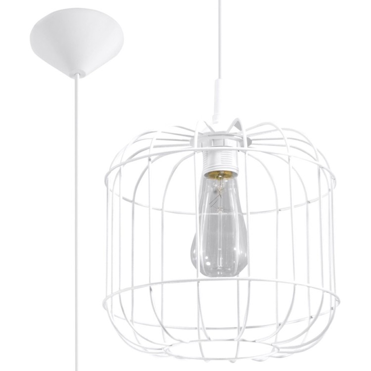 Lampe suspendue CELTA blanc
