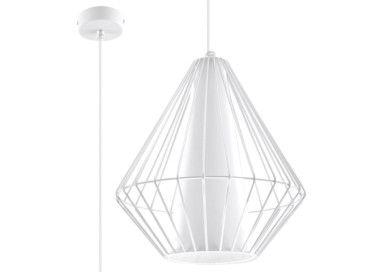 Lampe suspendue DEMI blanc