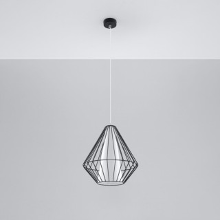Lampe suspendue DEMI noir