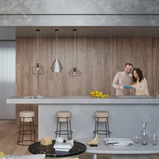 Lampe suspendue DEMI noir