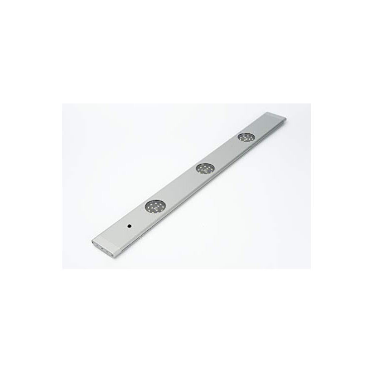 reglette extraplate titan silver pour meuble 3L 3X120 lumens avec inter ULTRAFLAT reglette extraplate titan silver pour meuble 3L 3X120 lumens avec inter ULTRAFLAT