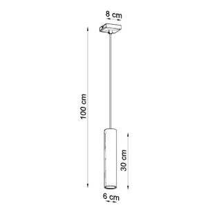 Lampe pendante LAGOS 1 noir