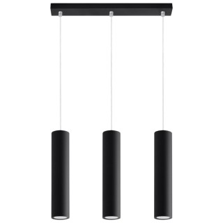 Lampe suspendue LAGOS 3L noir