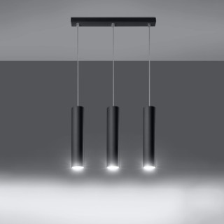 Lampe suspendue LAGOS 3L noir