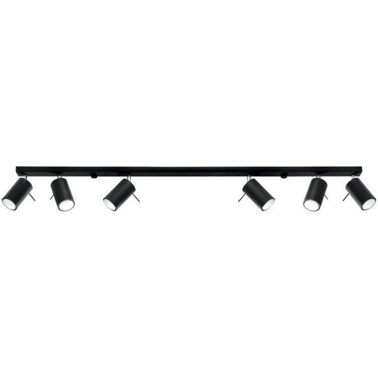 Plafonnier RING 6L noir