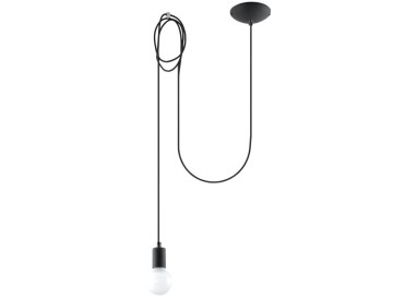 Lampe suspendue EDISON 1 noir