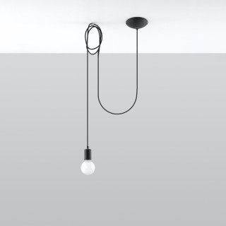 Lampe suspendue EDISON 1 noir
