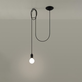 Lampe suspendue EDISON 1 noir
