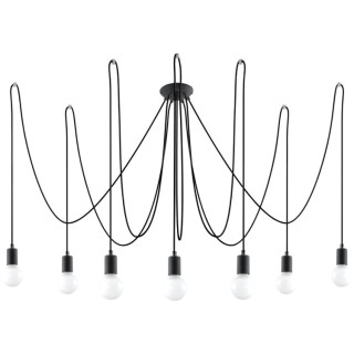 Lustre EDISON 7 noir