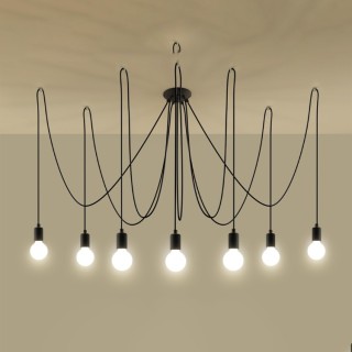Lustre EDISON 7 noir