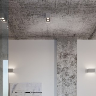 Plafonnier QUAD gris