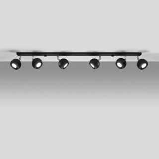 Plafonnier OCULARE 6L noir