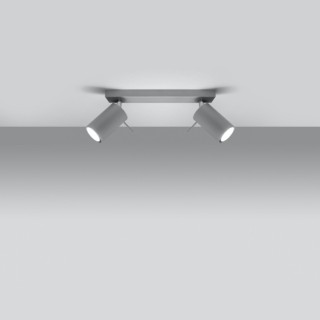 Plafonnier RING 2 gris