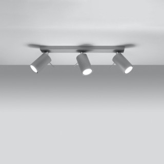 Plafonnier RING 3 gris