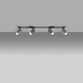 Plafonnier RING 4L gris