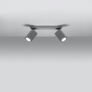 Plafonnier MERIDA 2 gris