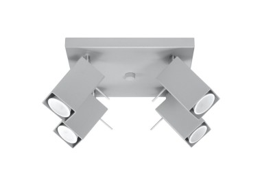 Plafonnier MERIDA 4 gris