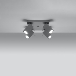 Plafonnier MERIDA 4 gris