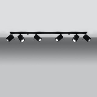 Plafonnier MERIDA 6L noir