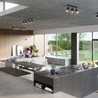 Plafonnier MERIDA 6L noir