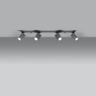 Plafonnier MERIDA 4L gris