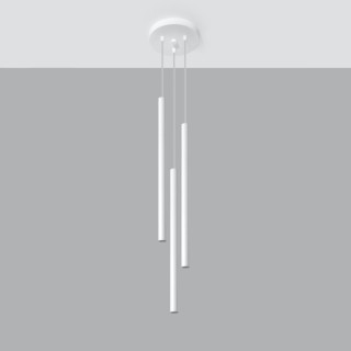 Lampe pendante PASTELO 3P blanc
