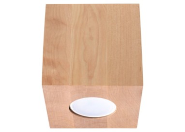 Plafonnier QUAD en bois naturel