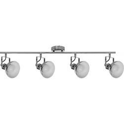 Spot de Rail Edit, 4 lampes, E27, chrome Classe d'efficacité énergétique : A + + – E