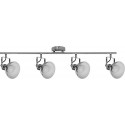 Spot de Rail Edit, 4 lampes, E27, chrome Classe d'efficacité énergétique : A + + – E