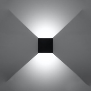 Applique LUCA noir LED IP54