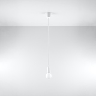Lampe suspendue DIEGO 1 blanc