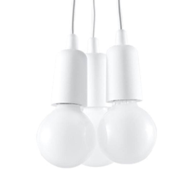 Lampe suspendue DIEGO 3 blanc