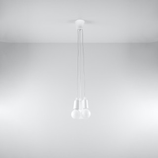 Lampe suspendue DIEGO 3 blanc