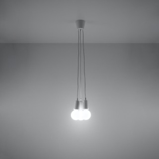 Lampe suspendue DIEGO 3 blanc