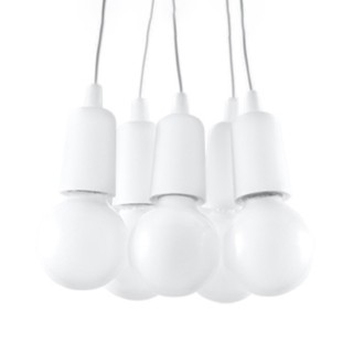 Lampe suspendue DIEGO 5 blanc