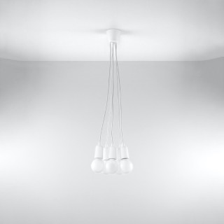 Lampe suspendue DIEGO 5 blanc