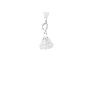Lampe suspendue DIEGO 5 blanc