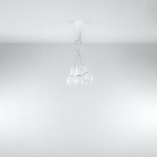Lampe suspendue DIEGO 5 blanc