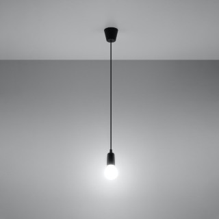 Lampe pendante DIEGO 1 noir