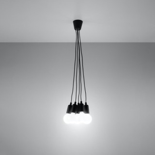 Lampe pendante DIEGO 5 noir