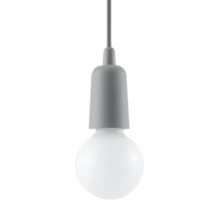 Lampe suspendue DIEGO 1 gris