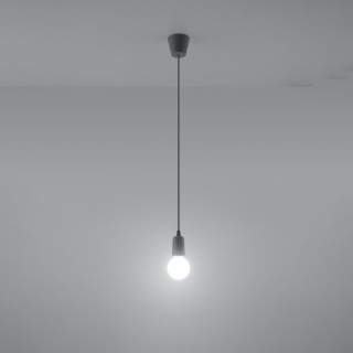 Lampe suspendue DIEGO 1 gris
