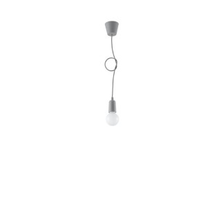 Lampe suspendue DIEGO 1 gris