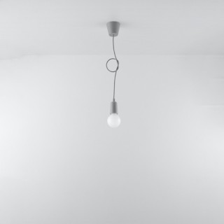 Lampe suspendue DIEGO 1 gris
