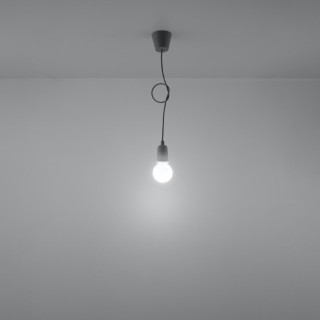 Lampe suspendue DIEGO 1 gris
